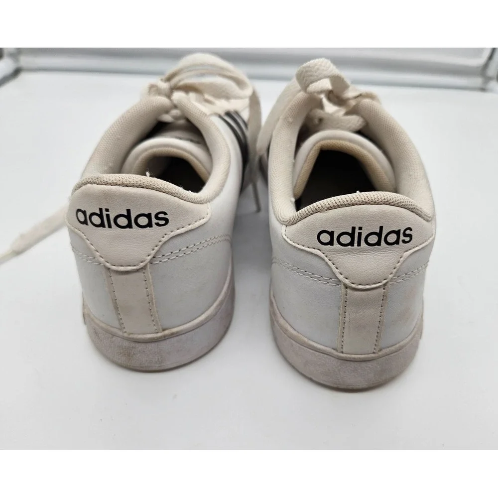 Adidas Neo Cloudfoam Mens White Black‎ Low Top Sneakers Shoes Classic Stripe 9